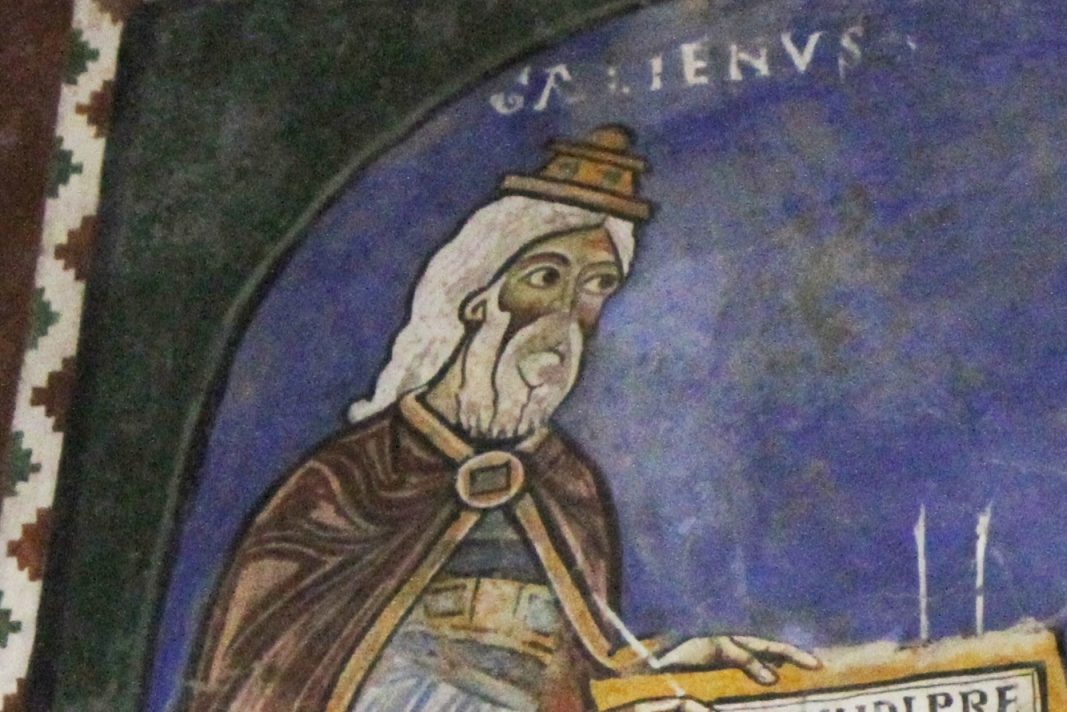 Hippocrates and Galen's fresco, Anagni's Cathedral - 05.JPG